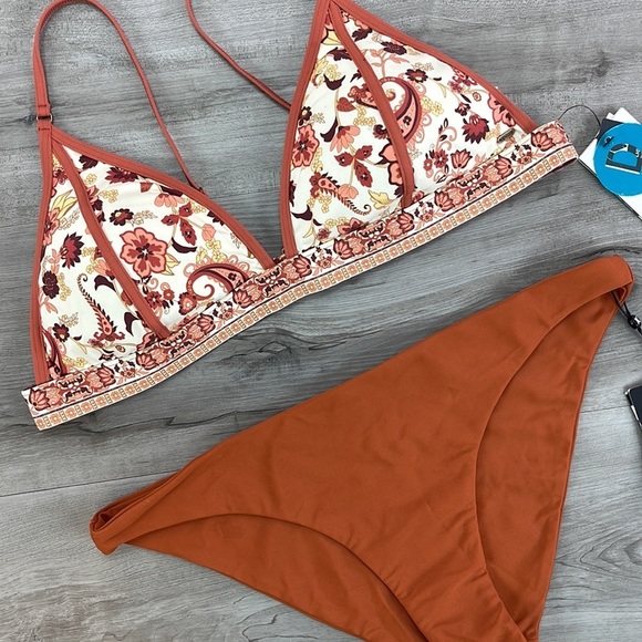 ☀️HURLEY ☀️RIP CURL☀️ DESERT DAWN CHEEKY QUICK DRY BIKINI SET - Picture 6 of 14